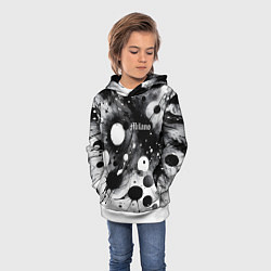 Толстовка-худи детская Abstract fantasy pattern - Milano, цвет: 3D-белый — фото 2