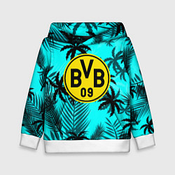 Толстовка-худи детская Borussia неоновые тропики гта, цвет: 3D-белый