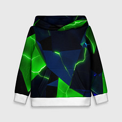 Детская толстовка Neon tile green