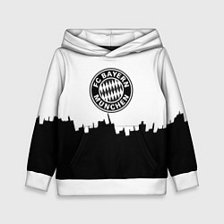 Толстовка-худи детская Bayern Mnchen пиксели, цвет: 3D-белый
