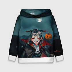 Толстовка-худи детская Вампирша МаоМао - Монолог Фармацевта аниме Хэллоуи, цвет: 3D-белый