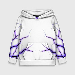 Детская толстовка Color white purple