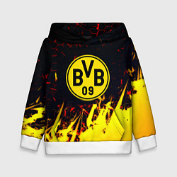 Толстовка-худи детская Borussia краски соты, цвет: 3D-белый