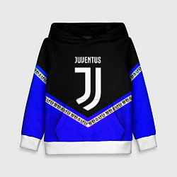 Толстовка-худи детская Ювентус япония геометрия, цвет: 3D-белый