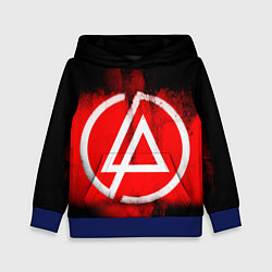 Толстовка-худи детская Linkin Park: Red style, цвет: 3D-синий