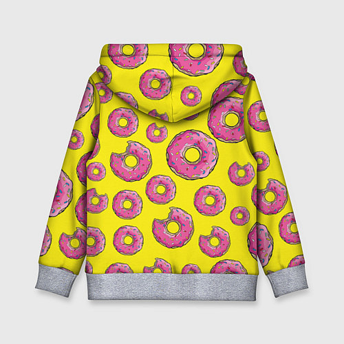 Детская толстовка Пончики Гомера / 3D-Меланж – фото 2
