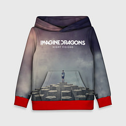 Толстовка-худи детская Imagine Dragons: Night Visions цвета 3D-красный — фото 1