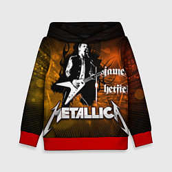 Толстовка-худи детская Metallica: James Hetfield, цвет: 3D-красный