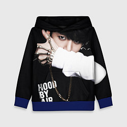 Толстовка-худи детская BTS: Hood by air, цвет: 3D-синий