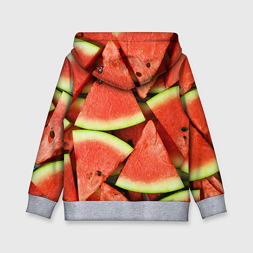 Детская толстовка Дольки арбуза / 3D-Меланж – фото 2