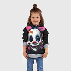 Толстовка-худи детская Клоун, цвет: 3D-меланж — фото 2