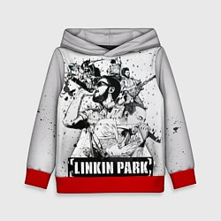 Толстовка-худи детская Linkin Park, цвет: 3D-красный