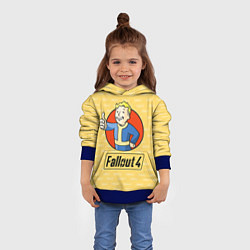 Толстовка-худи детская Fallout 4: Pip-Boy, цвет: 3D-синий — фото 2
