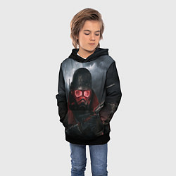 Толстовка-худи детская Fallout: New Vegas, цвет: 3D-черный — фото 2