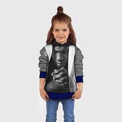 Толстовка-худи детская Майк Тайсон, цвет: 3D-синий — фото 2