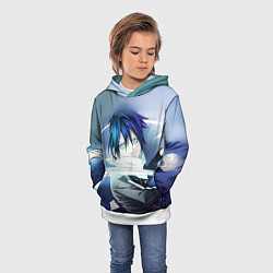 Толстовка-худи детская Бездомный бог, цвет: 3D-белый — фото 2