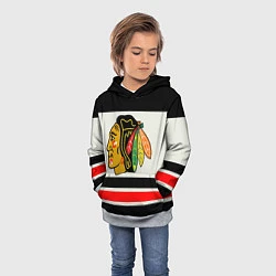 Толстовка-худи детская Chicago Blackhawks, цвет: 3D-меланж — фото 2