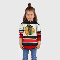 Толстовка-худи детская Chicago Blackhawks, цвет: 3D-красный — фото 2
