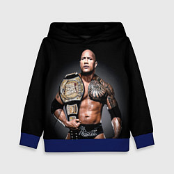 Толстовка-худи детская Dwayne Johnson, цвет: 3D-синий