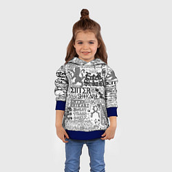 Толстовка-худи детская Enter Shikari: Words, цвет: 3D-синий — фото 2