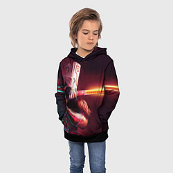 Толстовка-худи детская Juggernaut, цвет: 3D-черный — фото 2