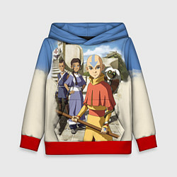 Толстовка-худи детская Легенда об Аанге, цвет: 3D-красный
