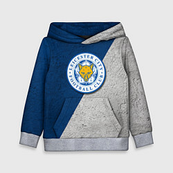 Толстовка-худи детская Leicester City FC цвета 3D-меланж — фото 1