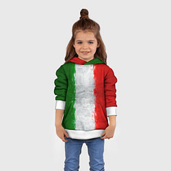 Толстовка-худи детская Italian, цвет: 3D-белый — фото 2