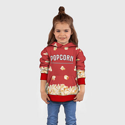 Толстовка-худи детская Popcorn, цвет: 3D-красный — фото 2