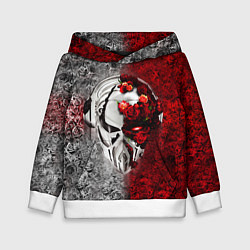 Толстовка-худи детская Pirate Station: Flowers, цвет: 3D-белый