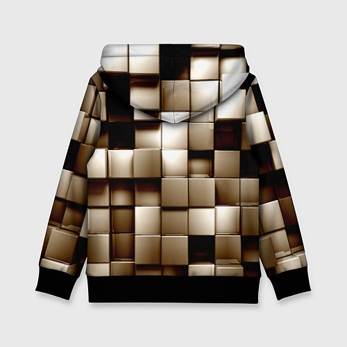 Детская толстовка Кубики / 3D-Черный – фото 2