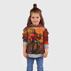 Толстовка-худи детская Axe Blade, цвет: 3D-меланж — фото 2