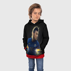 Толстовка-худи детская Neymar: Brasil Team, цвет: 3D-красный — фото 2