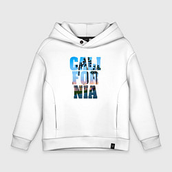 Толстовка оверсайз детская California Dreams, цвет: белый