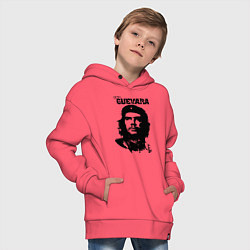 Толстовка оверсайз детская Che Guevara, цвет: коралловый — фото 2