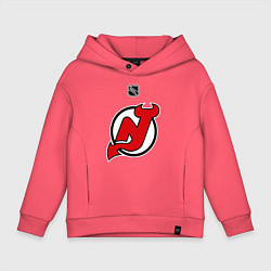 Толстовка оверсайз детская New Jersey Devils: Kovalchuk 17, цвет: коралловый