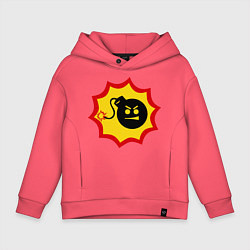 Толстовка оверсайз детская Крутой Сэм, цвет: коралловый