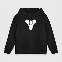 Толстовка оверсайз детская Destiny Symbol, цвет: черный