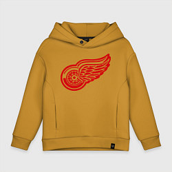 Толстовка оверсайз детская Detroit Red Wings: Pavel Datsyuk, цвет: горчичный