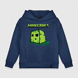 Толстовка оверсайз детская Minecraft Creeper, цвет: тёмно-синий