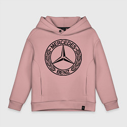 Толстовка оверсайз детская Mercedes-Benz, цвет: пыльно-розовый