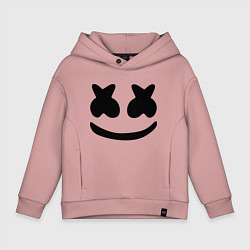 Толстовка оверсайз детская Marshmello, цвет: пыльно-розовый