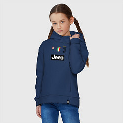 Толстовка оверсайз детская FC Juventus, цвет: тёмно-синий — фото 2