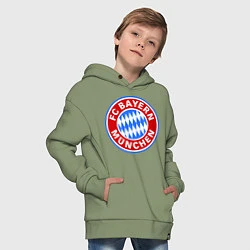 Толстовка оверсайз детская Bayern Munchen FC, цвет: авокадо — фото 2