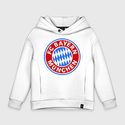 Толстовка оверсайз детская Bayern Munchen FC, цвет: белый