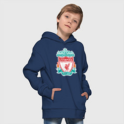 Толстовка оверсайз детская Liverpool FC, цвет: тёмно-синий — фото 2