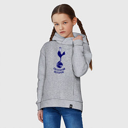 Толстовка оверсайз детская Tottenham FC, цвет: меланж — фото 2