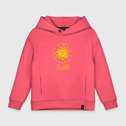 Толстовка оверсайз детская Praise The Sun, цвет: коралловый