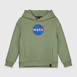 Толстовка оверсайз детская NASA: Masa, цвет: авокадо