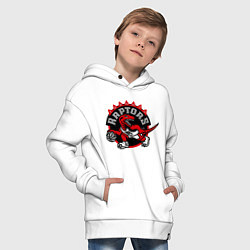 Толстовка оверсайз детская Toronto, цвет: белый — фото 2